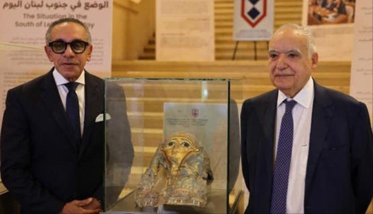 لبنان يعيد لمصر 37 قطعة أثرية فرعونية بعد ضبطها في بيروت