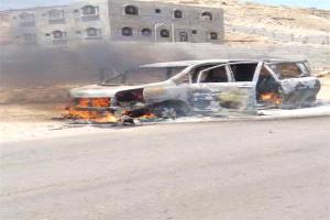 احتراق حافلة ركاب في شبوة دون تسجيل إصابات