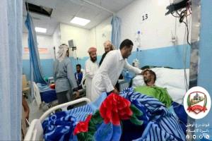 قيادة قوات درع الوطن تتفقد جرحى القوات في مستشفيات العاصمة عدن
