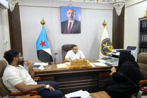 الحالمي يبحث تطوير عمل منسقية الانتقالي بجامعة حضرموت